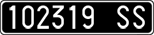 License plate of Italy, Cars (1927 year series)
