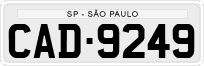 License plate of Brazil, Private owners (1990)
