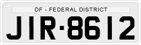 License plate of Brazil, Private owners (1990)