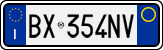 License plate of Italy, Cars (1994 year series)
