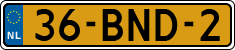 License plate of the Netherlands, Heavy Commercial Vehicles (1994 system)