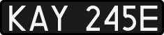 License plates of Poland, 1976 year system