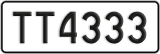 License plate of New Zealand, AB1(234)