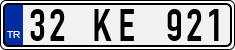 License plate of Turkey, Regular plates