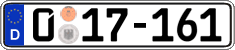 German license plate, Diplomatic