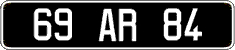 French license plate, FNI