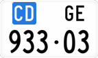 License plate of Switzerland, Diplomatic