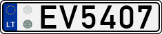 License plate of Lithuania, Electric vehicles