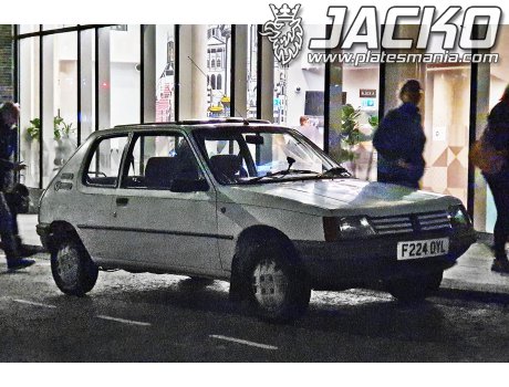 F224 OYL, Peugeot 205