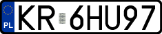 License plates of Poland, Regular car plates