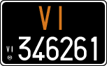 License plate of Italy, Cars (1927 year series)