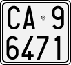 License plate of Italy, Motorcycles (1927 year series)