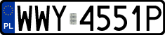 License plates of Poland, Regular car plates