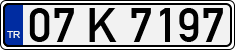 License plate of Turkey, Regular plates