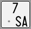 License plate of Italy, Motorcycles (1927 year series)