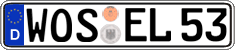German license plate, Regular plates