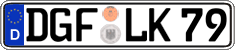 German license plate, Regular plates