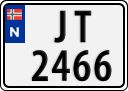 License plate of Norway, Trailers, motorcycles, special vehicles
