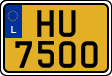 License plate of Luxembourg, 2003 year system