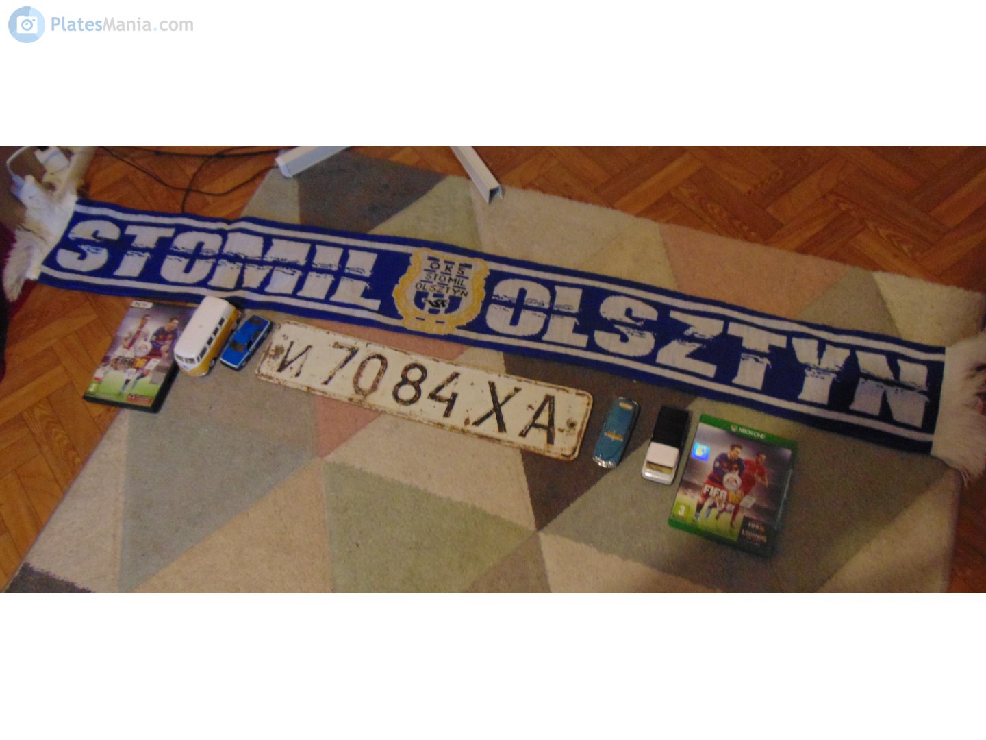 и 7084 ХА, License plate without vehicle 