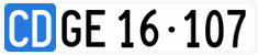 License plate of Switzerland, Diplomatic