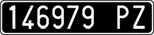 License plate of Italy, Cars (1927 year series)