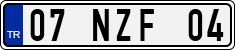 License plate of Turkey, Regular plates