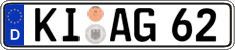 German license plate, Regular plates