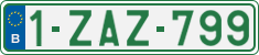 License plate of Belgium, Regular plates (2010)