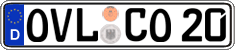 German license plate, Regular plates