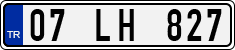 License plate of Turkey, Regular plates