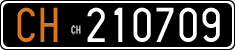 License plate of Italy, Cars (1927 year series)