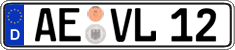 German license plate, Regular plates