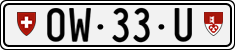 License plate of Switzerland, Dealer (with 