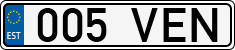 License plate of Estonia, Regular car plates