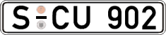 German license plate, Regular plates