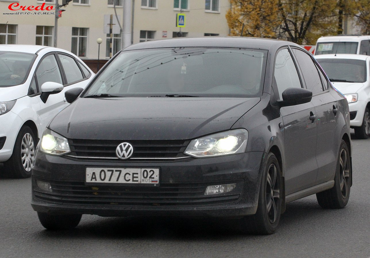 а 077 се 02, Volkswagen Polo 5th gen Sedan (A05), 1st facelift, 2015–2020