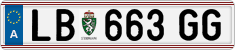 License plate of Austria, Regular plates