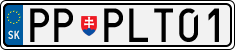 License plate of Slovakia, Vanity Plates