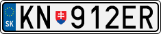License plate of Slovakia, Cars
