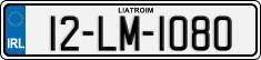 License plate of Ireland, Regular plates
