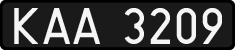 License plates of Poland, 1976 year system