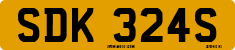 License plate of the United Kingdom, 1963 year system