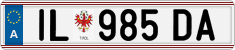 License plate of Austria, Regular plates
