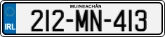 License plate of Ireland, Regular plates
