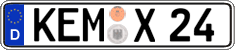 German license plate, Regular plates