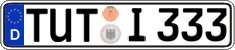 German license plate, Regular plates