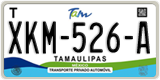 Tamaulipas, Cars (AAA-000-A)