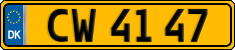 License plate of Denmark, Commercial vehicles