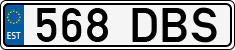 License plate of Estonia, Regular car plates